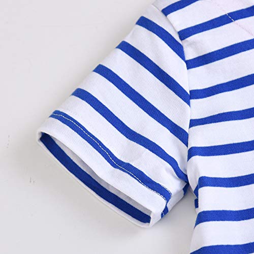 VIKITA Vestidos T-Shirt Manga Corta Algodón Casual Niñas JM6851 5T