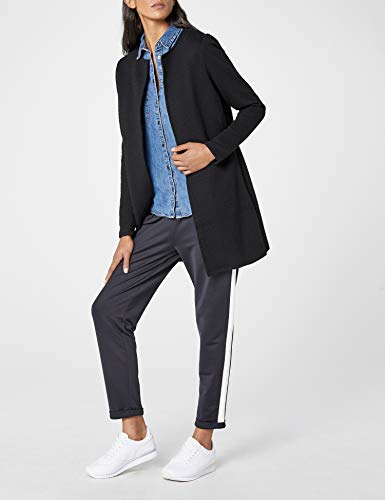 VILA CLOTHES VINAJA NEW LONG JACKET - NOOS, Chaqueta de traje Mujer, Negro (Black), 34 (Talla del fabricante: X-Small)