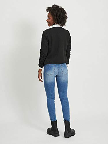 Vila Clothes Vinaja New Short Jacket-Noos Chaqueta de traje, Negro (Black), 38 (Talla del fabricante: Medium) para Mujer