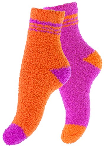 Vincent Creation Pack de 6 pares de calcetines para dormir suaves en varios color con rayas