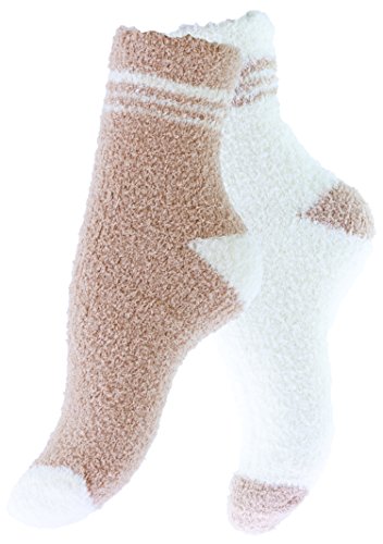 Vincent Creation Pack de 6 pares de calcetines para dormir suaves en varios color con rayas