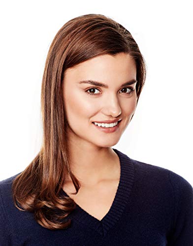 Vincenzo Boretti Jersey de Invierno para Mujer, con Cuello de Pico Acanalado Azul Oscuro S