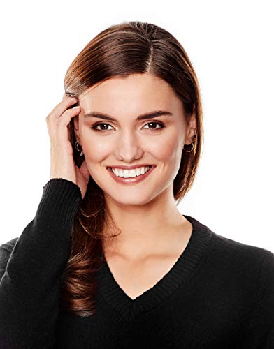 Vincenzo Boretti Jersey de Invierno para Mujer, con Cuello de Pico Acanalado Negro L