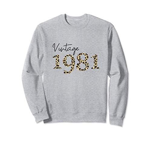 Vintage 1981 40.o regalo de cumpleaños para mujer con Sudadera