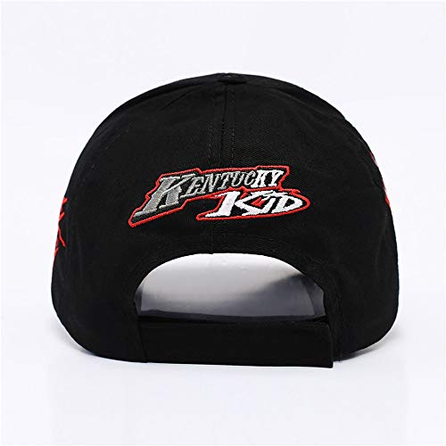 Vinteen Nueva Motocicleta Moto GP Gorra de Carreras Gorra de béisbol Gorra de béisbol Rossi VR No. 69 Ventilador F1 Sombrero de Lengua de Pato (Color : Black)