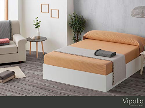 Vipalia Colcha Multiusos Sofa. Plaid para Cama. Manta Foulard Cubresofa Cubrecama. Comoda Practica y Suave. Poliester Algodon. Calidad Diseño. Paul 230 x 260 cm Beige