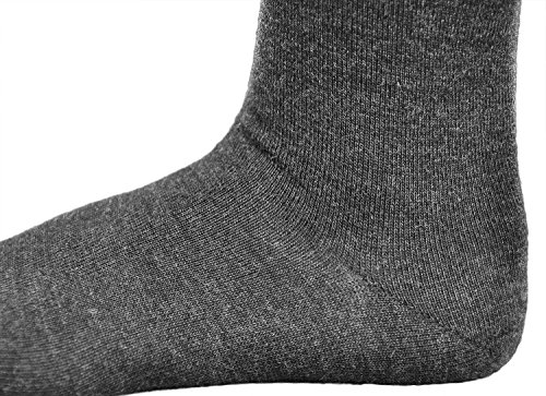 vitsocks Calcetines Lana MERINO 80% Calientes Mujer (3 PARES) Transpirables Suaves, lisos gris, 35-38