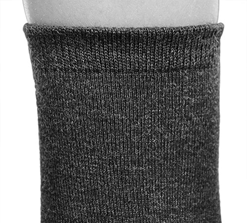 vitsocks Calcetines Lana MERINO 80% Calientes Mujer (3 PARES) Transpirables Suaves, lisos gris, 35-38