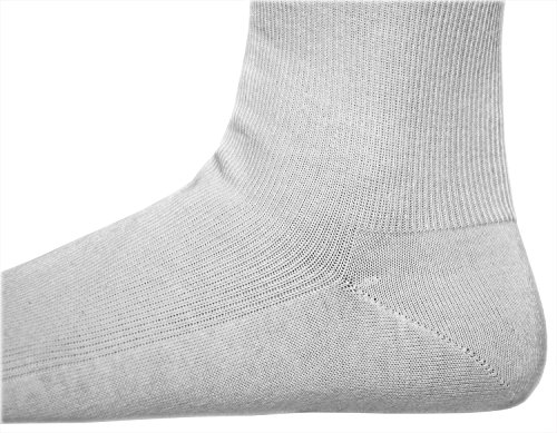 vitsocks Calcetines Sin Elástico 98% Algodón Mujer (3 PARES) Sin Presión Hinchazón Leve, blanco, 39-42