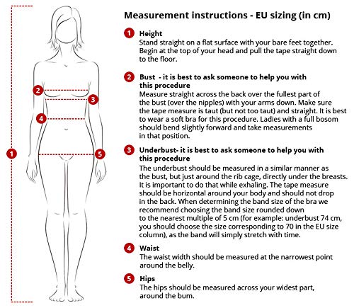 Vivisence 3202 Top De Bikini Sin Relleno Liso para Mujeres Tirantes Ajustables con Aros - Hecho En La UE, Negro,95E