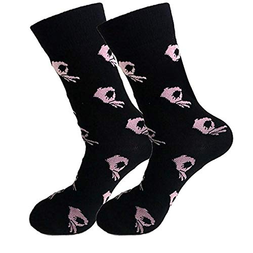 VJGOAL Mujer Unisex Otoño e invierno Moda casual Estampado algodón Calcetines Medias medias(Un tamaño,Rosa)