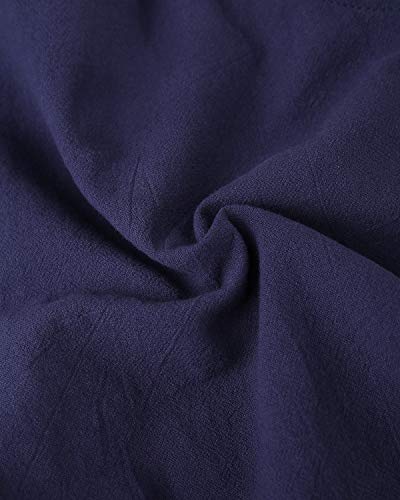 VONDA Women's Strappy Jumpsuits Overalls Casual Harem Wide Leg Dungarees Rompers B-Azul Marino M