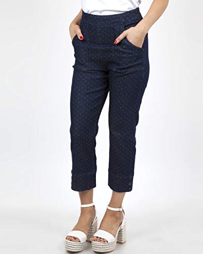 Voodoo Vixen Hailey Denim 4571 - Pantalones pirata para mujer azul XL