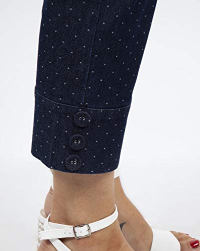 Voodoo Vixen Hailey Denim 4571 - Pantalones pirata para mujer azul XL