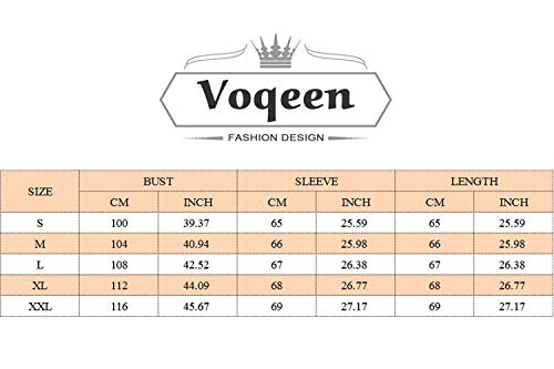 Voqeen Camisa de Manga Larga Tallas Grandes Mujer Camisas Estampado de Moda de Mujer Verano Camisas Blusas Tops Cold Shoulder Blusa Camisa Algodón Shirts (S, Armada(Manga Completa))