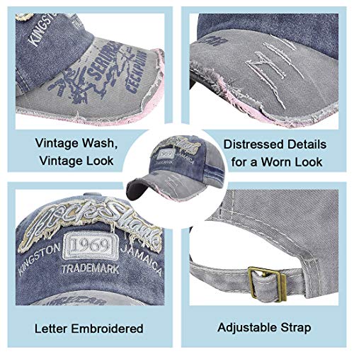 Voqeen Gorra de Béisbol Vintage Bordado 1969 Recuerdo Presente, 50 Cumpleaños Sombrero