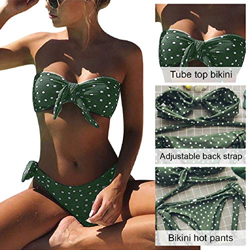 Voqeen Trajes de baño de Mujer Sexy Dot Print Kink Bikini Sets