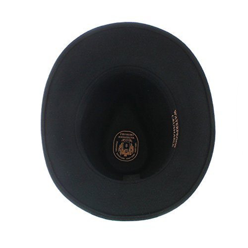 Votrechapeau Amance – Sombrero fedora, fieltro impermeable, color negro negro 61 cm