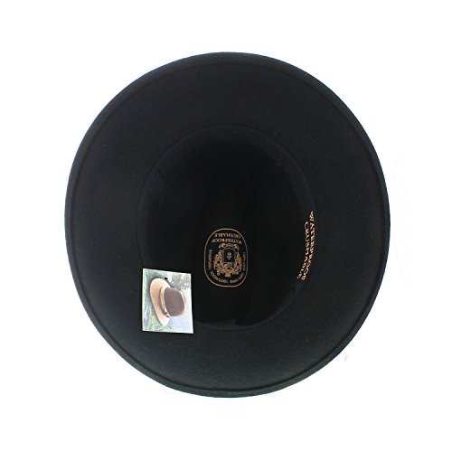 Votrechapeau – Sombrero de Fedora, de fieltro, plegable - Hanz Negro 62 cm