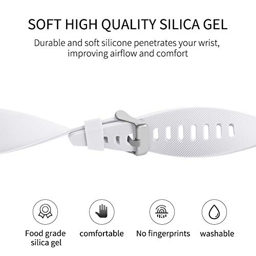 Vozehui Correa compatible con Fitbit Blaze, correa ajustable y suave de repuesto para Fitbit Blaze con hebilla de metal, pulsera deportiva para mujeres y hombres grandes/pequeños