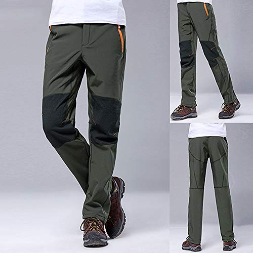 VPASS Pantalones para Hombre,Pantalones de Trekking Softshell Pantalones Impermeables Resistente Pantalones de Escalada Trabajo Pantalones Trabajo Pantalones Jogging Pants