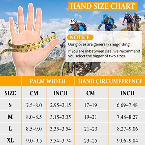 WACCET Guantes Ciclismo Verano Hombre Mujer, Transpirable Antideslizante Medio-Dedo Guantes Bicicleta Montaña con Almohadilla de Gel Guantes Bici para Deportes al Aire Libre (Azul, M)