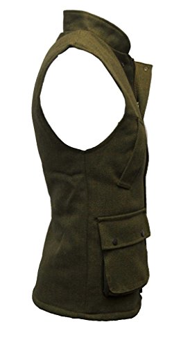 Walker and Hawkes - Chaleco de Tweed para Hombre - Inspirado en la hípica y la Caza - Salvia Oscuro - S (38"-40")