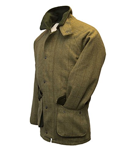 Walker and Hawkes - Chaqueta de Tweed para Hombre - Abrigo Inspirado en la hípica y la Caza - Salvia Claro - M (42"-44")
