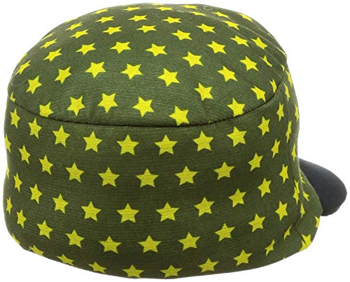 WDX Barcelona Kids Coolcap, Fit Cap with Neoprene Visor, UV Protection, Moisture Control, Anti-Bacterial and Odor Free, Flexible and Lightweight, Gold Stars