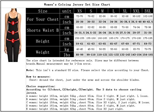 weimostar Maillot de ciclismo de las Mujeres de la Bicicleta de Montaña Jersey Camisetas de manga Corta de la Carretera de la Bicicleta, Mujer, 18 (Reino Unido), M