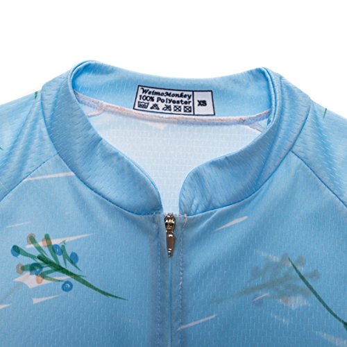 weimostar Maillot de ciclismo de las Mujeres de la Bicicleta de Montaña Jersey Camisetas de manga Corta de la Carretera de la Bicicleta, Mujer, 18 (Reino Unido), M