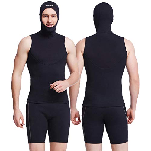 WELLPATH Capucha de Buceo, Traje de Neopreno de 3 mm Capucha de Buceo Gorra de Buceo Duradera y Estirable para Snorkel, Kayak, Vela, piragüismo, Deportes acuáticos