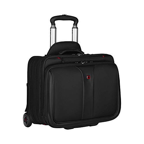 Wenger Patriot maletín, maletín portátil Ruedas 2 en 1, portátiles hasta 17″, 25 l, Mujer, Hombre, Oficina, Negocios, Universidad, Escuela, Negro