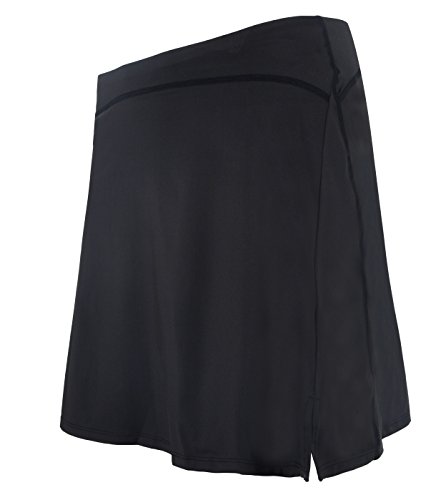 Westkun Falda de Golf Tenis Skort Mujer Negra Negra Pantalón Ropa Padel Running Corta Moda Deportivas Short(Negro,XL)