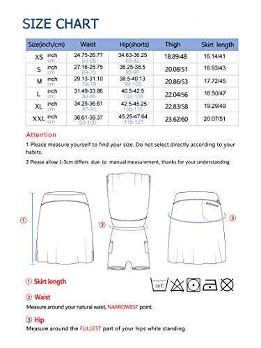 Westkun Falda de Golf Tenis Skort Mujer Negra Negra Pantalón Ropa Padel Running Corta Moda Deportivas Short(Negro,XL)