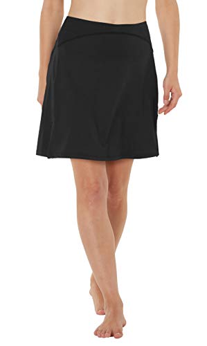 Westkun Falda de Golf Tenis Skort Mujer Negra Negra Pantalón Ropa Padel Running Corta Moda Deportivas Short(Negro,XL)