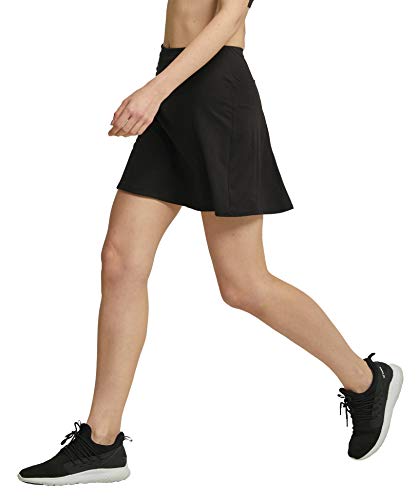 Westkun Falda de Golf Tenis y Deportiva Informal para Mujer Skort con Bolsillos y Pantalones Cortos Moda y Comodo(Negro,XS)