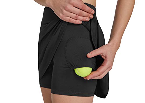 Westkun Golf BáSico Femenino Debajo De Falda Corta(Negro,M)