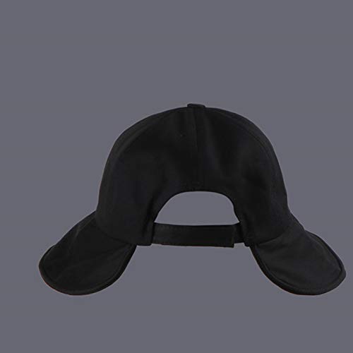 WFZ17 Color sólido sombrero plegable mujeres sombreros corto ala trasera sombrero pescador para verano playa negro