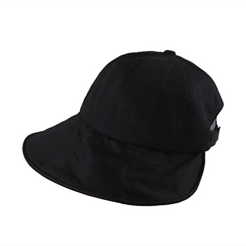 WFZ17 Color sólido sombrero plegable mujeres sombreros corto ala trasera sombrero pescador para verano playa negro