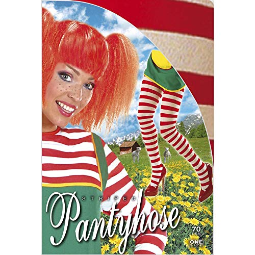 WIDMANN Desconocido Pantyhose Rayado Rojo / Blanco ** Utilice 4783 Primera Accesorio para la Ropa Interior del Vestido de Lujo