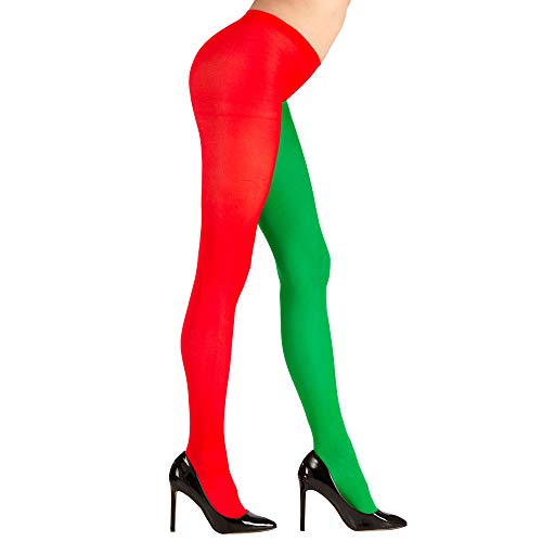 widmann-wdm01263 disfraz Adulto mujer, Rojo y Verde, wdm01263