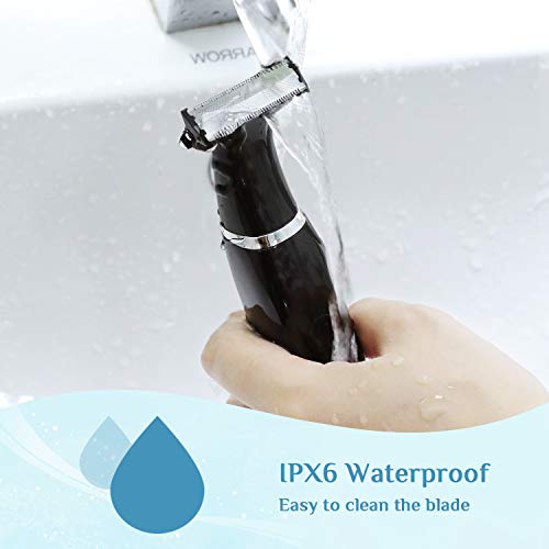Winpok Afeitadora Eléctrica Mujer, Afeitadora Corporal Femenina USB Recargable, Uso en Seco y Húmedo, Depiladora Mujer Sin Cable Recortadora para Zona Intima Pubis Bikini