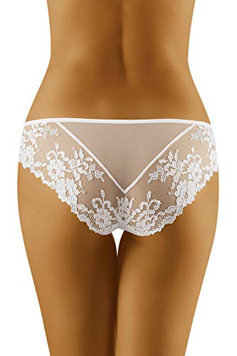Wolbar Braguita con Encaje para Mujeres Diamond 3518, Blanco,L