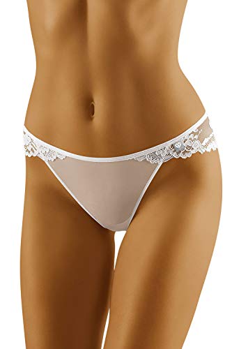 Wolbar Braguita con Encaje para Mujeres Diamond 3518, Blanco,L