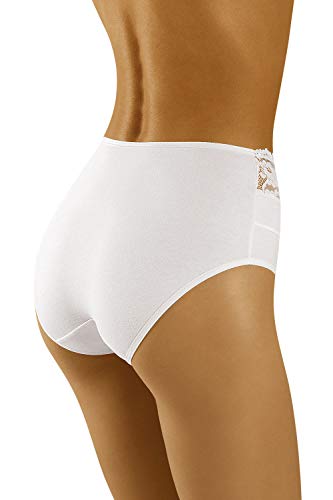 Wolbar Braguita con Encaje para Mujeres WB415, Blanco,2XL