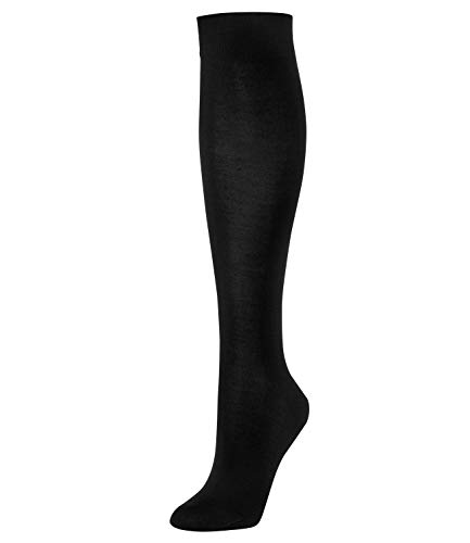 Wolford Merino Knee-Highs Calcetines altos, Negro (Black 7005), L para Mujer