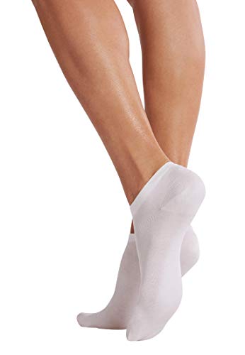 Wolford Sneaker Cotton Socks Calcetines, Blanco (White 1001), M para Mujer