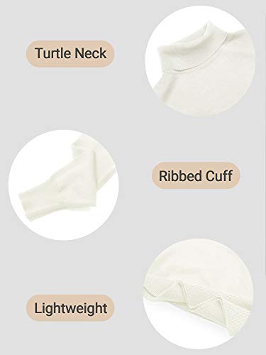 Woolen Bloom Jersey Mujer Cuello Tortuga Suéter Camiseta Manga Larga Camisa Invierno Jersey Basico Suelto Sudadera de Punto Tops Pull-Over Suéter Mujer Primavera Otoño