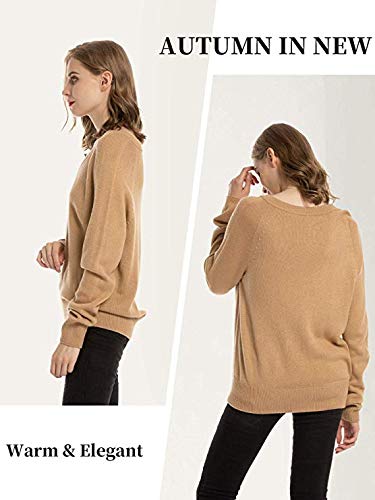 Woolen Bloom Jersey Punto Mujer Básico V Cuello Camisas Manga Larga Chaqueta de Punto Sueter Mujer Jerseys Primavera Verano Otoño Suéter